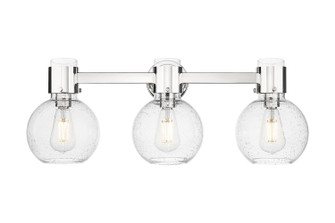 Downtown Urban Three Light Bath Vanity in Polished Nickel (405|464-3W-PN-G464B-7SDY)