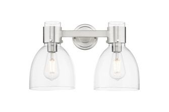 Downtown Urban Two Light Bath Vanity in Satin Nickel (405|464-2W-SN-G464D-7CL)