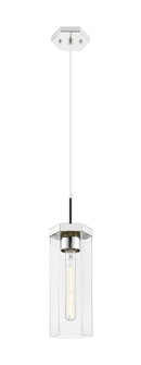 Downtown Urban One Light Pendant in Polished Nickel (405|463-1P-PN-G463-12CL)