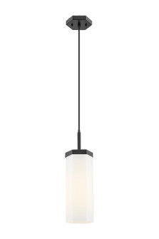 Downtown Urban One Light Pendant in Matte Black (405|463-1P-BK-G463-12WH)