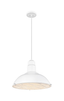 Downtown Urban One Light Pendant in White (405|455-1P-16W)