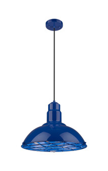 Downtown Urban One Light Pendant in Blue (405|455-1P-16BL)