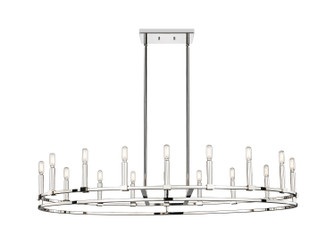 Downtown Urban 16 Light Chandelier in Polished Nickel (405|449-16CR-PN)