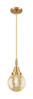 Caden One Light Mini Pendant in Satin Gold (405|447-1P-SG-G208-6)