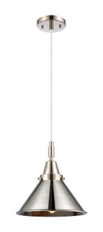 Caden One Light Mini Pendant in Polished Nickel (405|447-1P-PN-M10-PN)