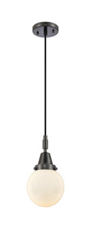 Caden One Light Mini Pendant in Matte Black (405|447-1P-BK-G201-6)