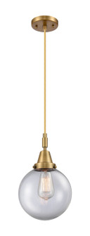 Caden One Light Mini Pendant in Brushed Brass (405|447-1P-BB-G202-8)