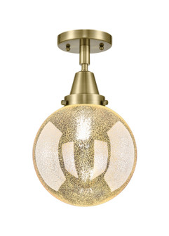 Caden One Light Semi-Flush Mount in Antique Brass (405|447-1C-AB-G208-8)