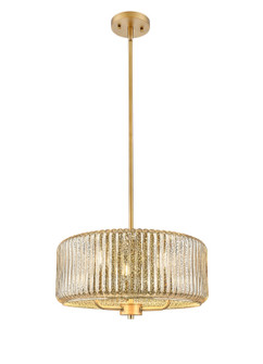 Downtown Urban Three Light Pendant in Brushed Brass (405|436-3S-BB-G436-16ME)