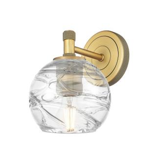 Downtown Urban One Light Wall Sconce in Brushed Brass (405|434-1W-BB-G1213-6CL)