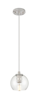 Downtown Urban One Light Pendant in Satin Nickel (405|434-1P-SN-G122-6)