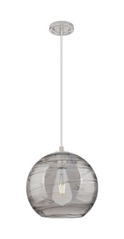 Downtown Urban One Light Pendant in Satin Nickel (405|434-1P-SN-G1213-12SM)