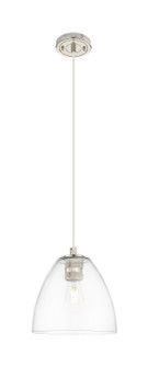 Downtown Urban One Light Pendant in Polished Nickel (405|434-1P-PN-GBD-92)