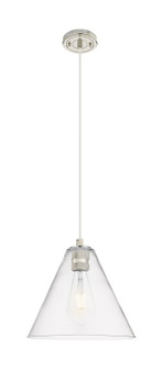 Downtown Urban One Light Pendant in Polished Nickel (405|434-1P-PN-GBC-122)