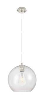 Downtown Urban One Light Pendant in Polished Nickel (405|434-1P-PN-G124-12)
