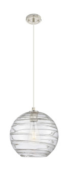 Downtown Urban One Light Pendant in Polished Nickel (405|434-1P-PN-G1213-12CL)