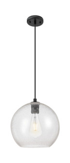 Downtown Urban One Light Pendant in Matte Black (405|434-1P-BK-G124-12)
