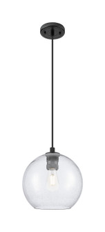 Downtown Urban One Light Pendant in Matte Black (405|434-1P-BK-G124-10)