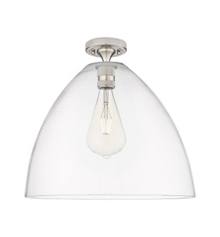 Downtown Urban One Light Flush Mount in Satin Nickel (405|434-1F-SN-GBD-162)