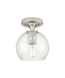 Downtown Urban One Light Flush Mount in Satin Nickel (405|434-1F-SN-G122-6)