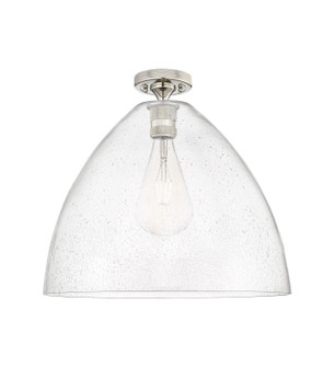 Downtown Urban One Light Flush Mount in Polished Nickel (405|434-1F-PN-GBD-164)