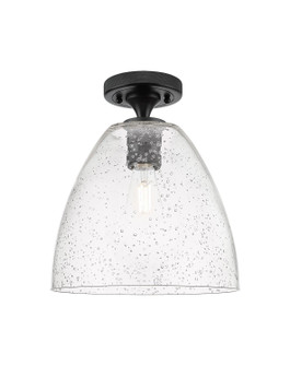 Downtown Urban One Light Flush Mount in Matte Black (405|434-1F-BK-GBD-94)