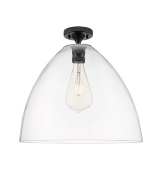 Downtown Urban One Light Flush Mount in Matte Black (405|434-1F-BK-GBD-162)