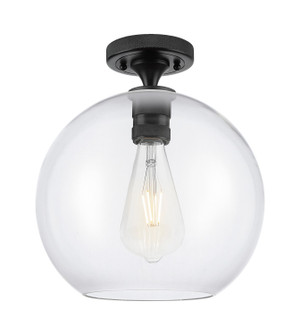 Downtown Urban One Light Flush Mount in Matte Black (405|434-1F-BK-G122-10)