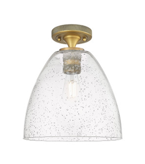 Downtown Urban One Light Flush Mount in Brushed Brass (405|434-1F-BB-GBD-94)