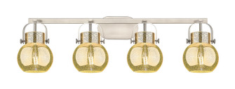 Downtown Urban Four Light Bath Vanity in Satin Nickel (405|423-4W-SN-G410-6ME)