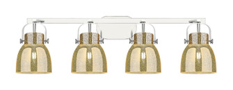 Downtown Urban Four Light Bath Vanity in Polished Chrome (405|423-4W-PC-G412-6ME)