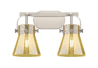 Downtown Urban Two Light Bath Vanity in Satin Nickel (405|423-2W-SN-G411-6ME)