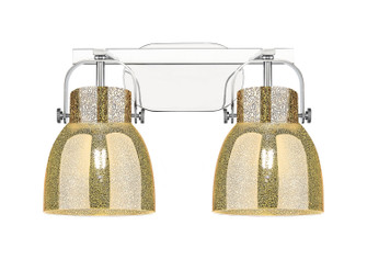 Downtown Urban Two Light Bath Vanity in Polished Chrome (405|423-2W-PC-G412-6ME)