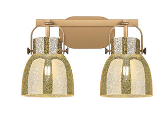 Downtown Urban Two Light Bath Vanity in Brushed Brass (405|423-2W-BB-G412-6ME)
