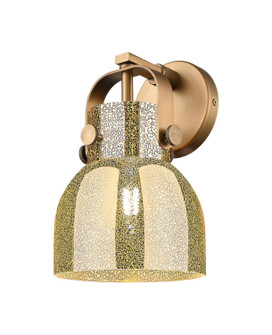 Downtown Urban One Light Wall Sconce in Brushed Brass (405|423-1W-BB-G412-6ME)