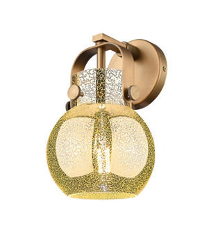 Downtown Urban One Light Wall Sconce in Brushed Brass (405|423-1W-BB-G410-6ME)
