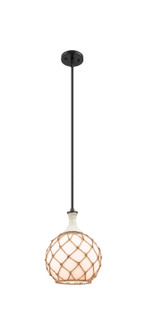 Ballston One Light Mini Pendant in Matte Black (405|415-1SR-BK-G121-10RB)