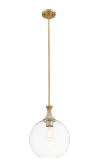 Ballston One Light Mini Pendant in Brushed Brass (405|415-1SR-BB-G122-12)