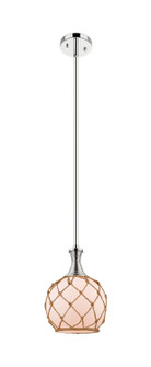 Ballston One Light Mini Pendant in Polished Nickel (405|415-1S-PN-G121-8RB)