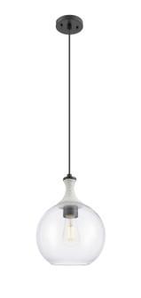 Ballston One Light Pendant in Matte Black (405|415-1PR-BK-G122-10)