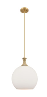 Ballston One Light Pendant in Brushed Brass (405|415-1PR-BB-G121-12)
