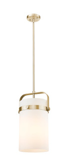 Downtown Urban One Light Mini Pendant in Champagne Bronze (405|413-1SM-CB-G413-1S-8WH)