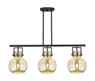 Downtown Urban Three Light Island Pendant in Matte Black (405|411-3I-BK-G410-10ME)