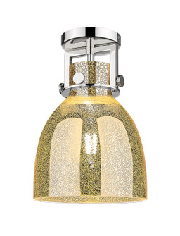 Downtown Urban One Light Semi-Flush Mount in Polished Nickel (405|411-1F-PN-G412-8ME)