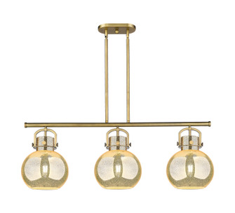 Downtown Urban Three Light Island Pendant in Brushed Brass (405|410-3I-BB-G410-10ME)