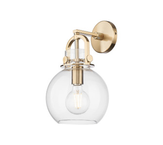 Downtown Urban One Light Wall Sconce in Champagne Bronze (405|410-1W-CB-G410-8CL)