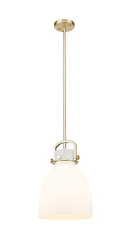 Downtown Urban One Light Mini Pendant in Champagne Bronze (405|410-1SM-CB-G412-10WH)