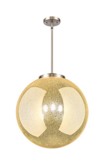 Essex Three Light Pendant in Brushed Satin Nickel (405|221-3S-SN-G208-18)