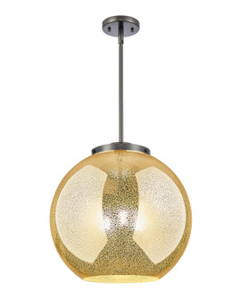 Essex Three Light Pendant in Matte Black (405|221-3S-BK-G128-16)