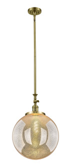 Franklin Restoration One Light Mini Pendant in Antique Brass (405|206-AB-G208-16)